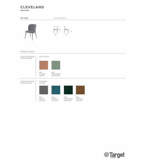 Sedia Cleveland – Target Point | Bhome by Arredi Barbàra