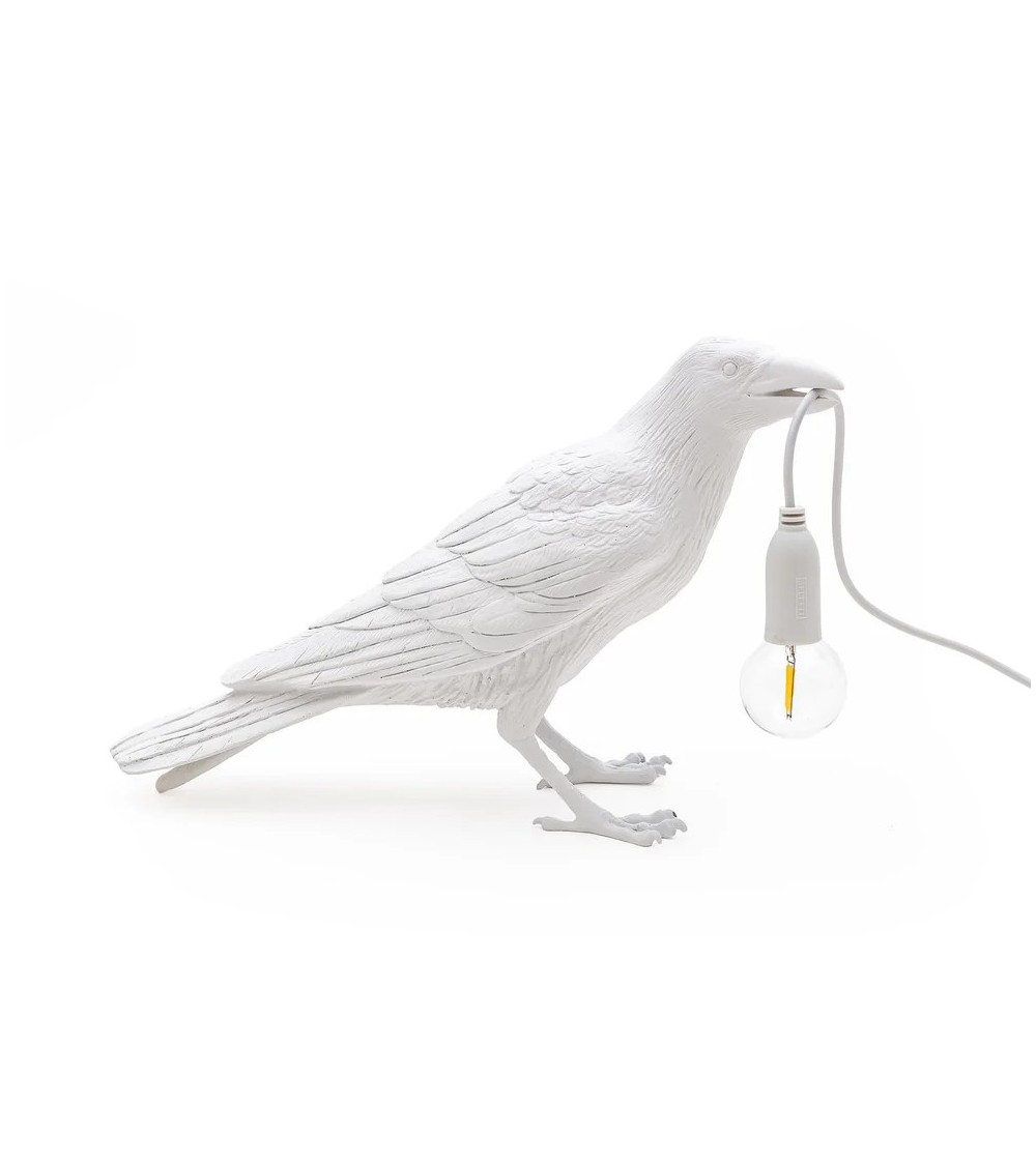 Lampada da esterno “Bird Lamp Bianca Waiting” – SELETTI