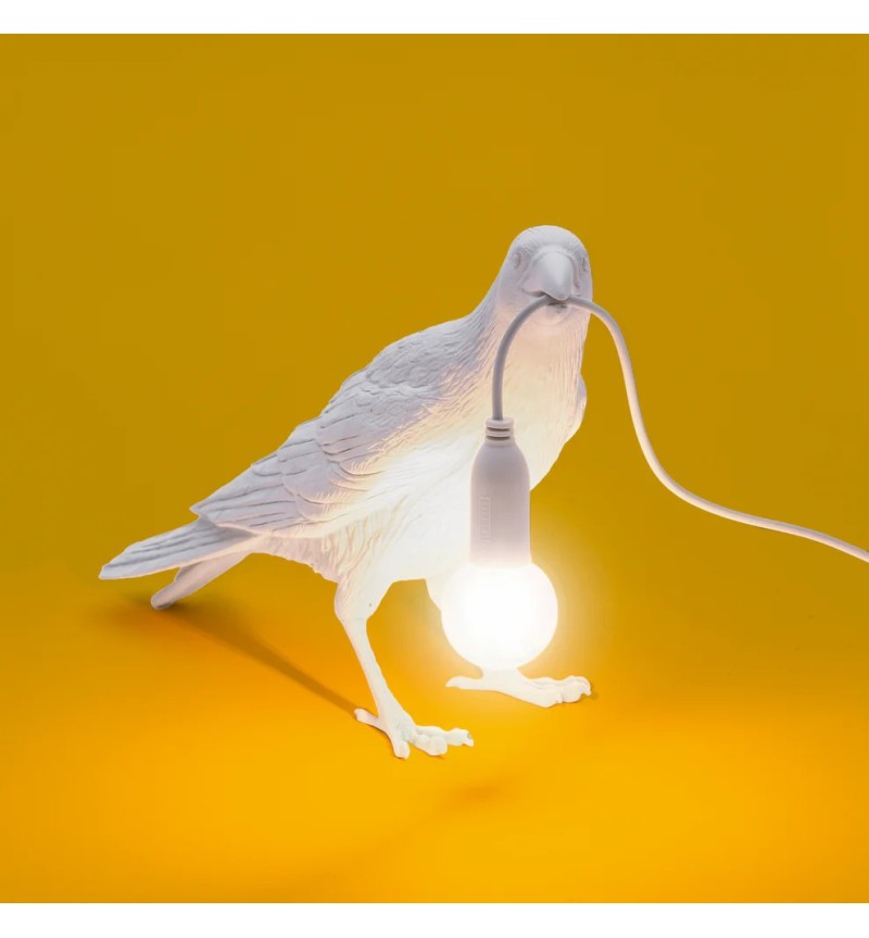 Lampada da esterno “Bird Lamp Bianca Waiting” – SELETTI
