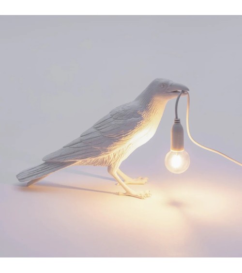 Lampada da esterno “Bird Lamp Bianca Waiting” – SELETTI