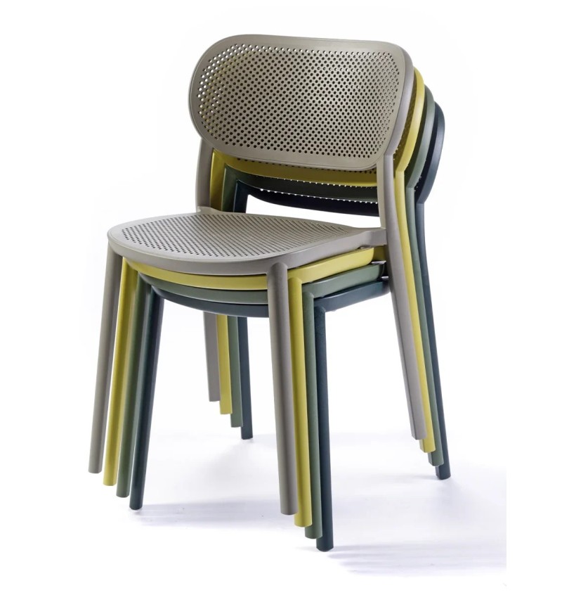 Chaise Nuta GABER design perforé intérieur extérieur | BHOME