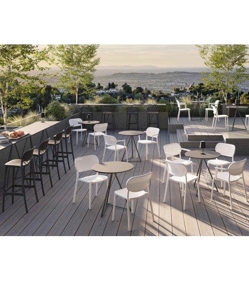 Silla Nuta GABER diseño perforado interior exterior | BHOME