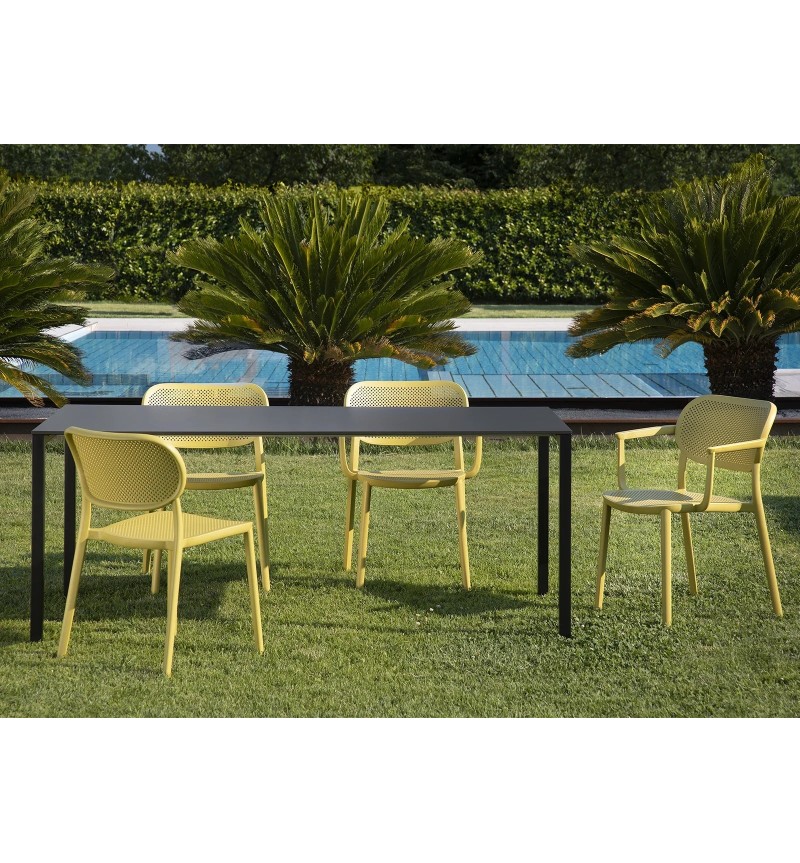 Chaise Nuta GABER design perforé intérieur extérieur | BHOME