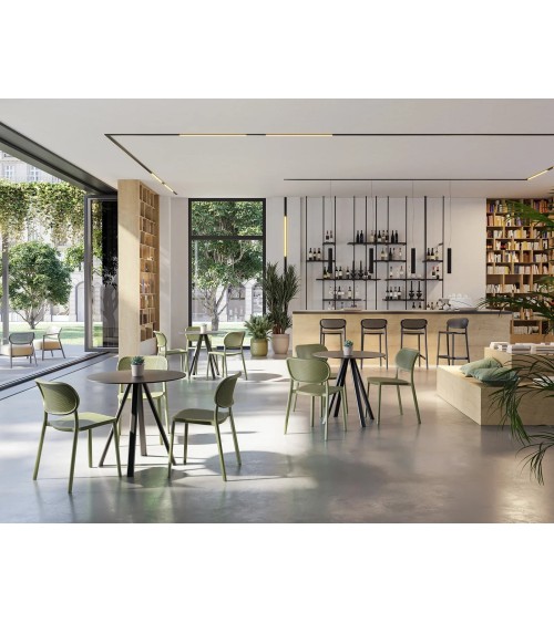 Silla Nuta GABER diseño perforado interior exterior | BHOME