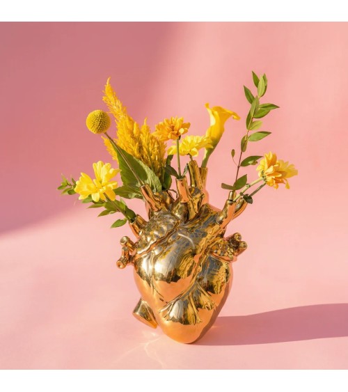 Vaso “Love in Bloom Gold” – SELETTI