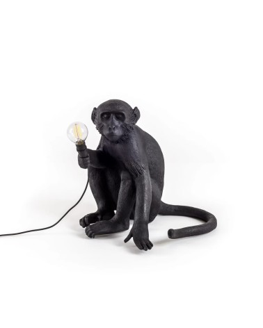 Monkey Lamp Black Sitting Seletti | BHOME