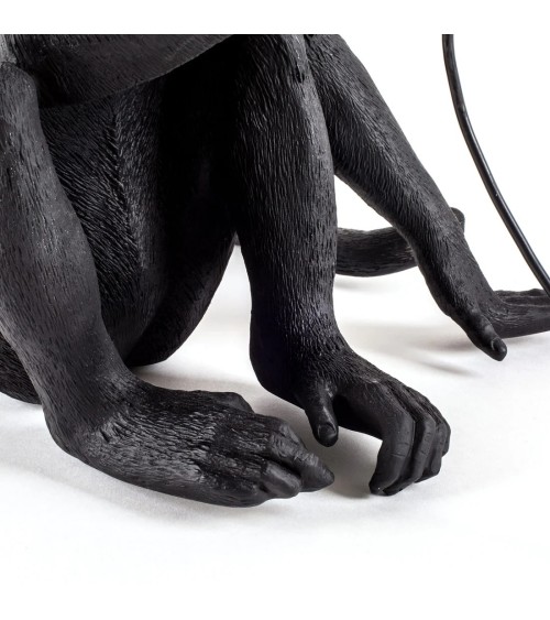 Monkey Lamp Black Sitting Seletti | BHOME