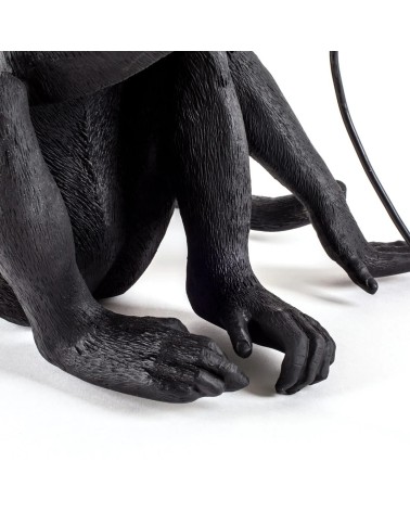 Monkey Lamp Black Sitting Seletti | BHOME
