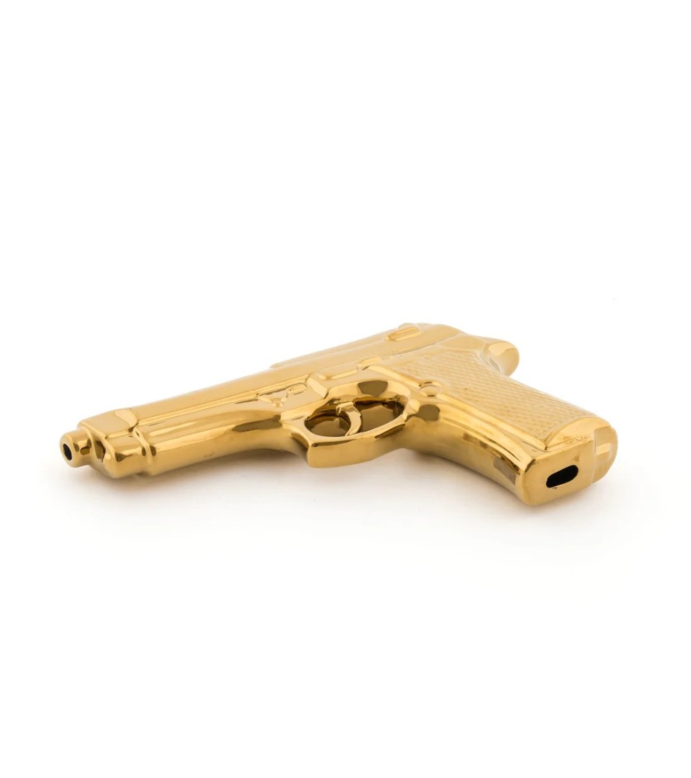 Oggetto decorativo “Memorabilia Gold My Gun” – SELETTI