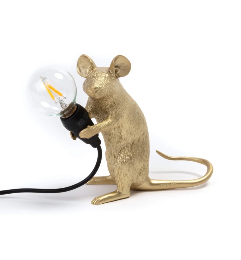 Mouse Lamp Mac Gold Seletti | BHOME
