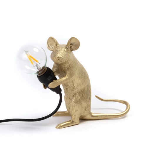 Lampada “Mouse Lamp Mac Gold” – SELETTI
