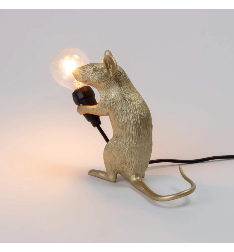 Lampada “Mouse Lamp Mac Gold” – SELETTI