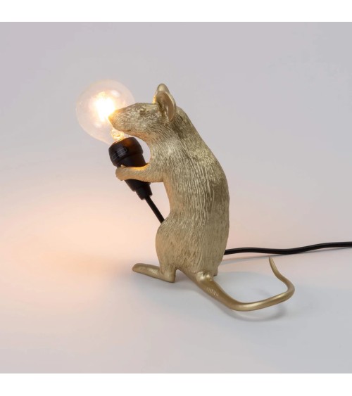 Lampada “Mouse Lamp Mac Gold” – SELETTI