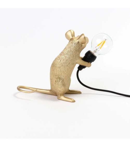 Lampada “Mouse Lamp Mac Gold” – SELETTI