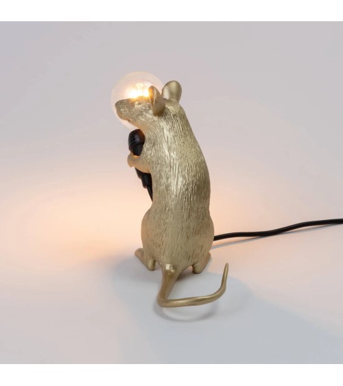 Lampada “Mouse Lamp Mac Gold” – SELETTI