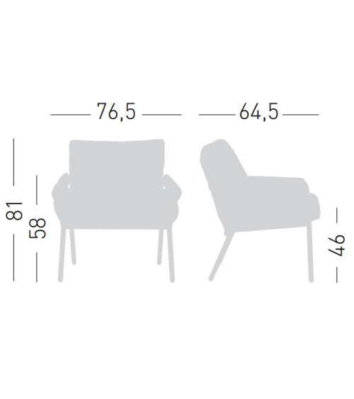 Coachella Lounge Sessel GABER outdoor design | BHOME