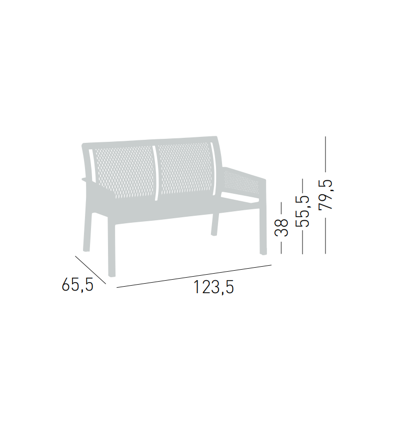 Banc Minush Sofa GABER outdoor design | BHOME