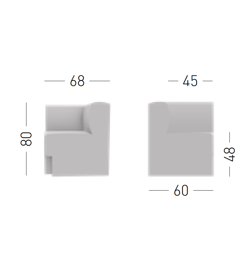 Banco modular Honami GABER diseño contract | BHOME