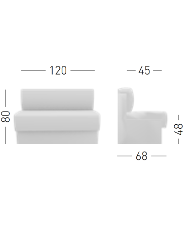Honami modular bench GABER contract design | BHOME