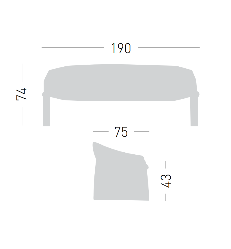 Majorette Sofa 3 seater GABER design | BHOME