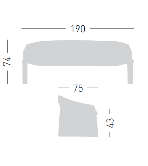 Majorette Sofa 3 seater GABER design | BHOME
