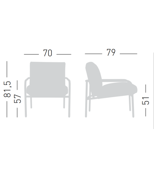 Fauteuil Pilar Lounge GABER design outdoor | BHOME