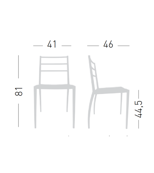 Prisma chair GABER modern design indoor outdoor | BHOME