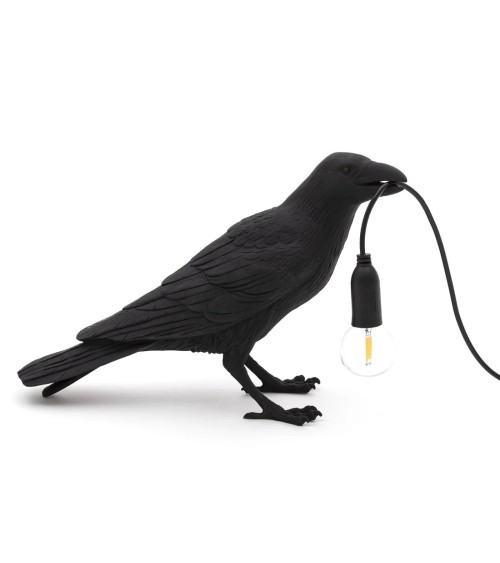 Bird Lamp Black Waiting Outdoor Seletti | BHOME