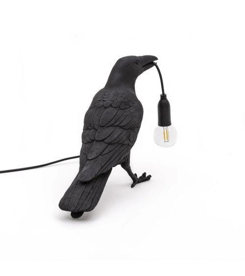Bird Lamp Black Waiting Outdoor Seletti | BHOME