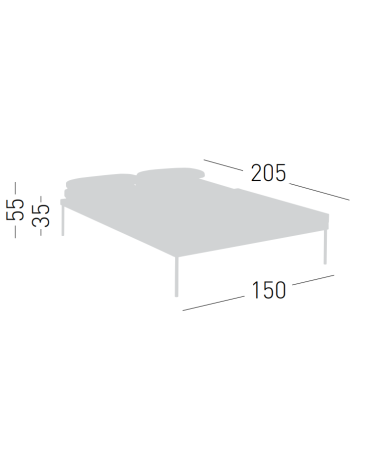 Daybed Etesian Lounger GABER doppio outdoor | BHOME