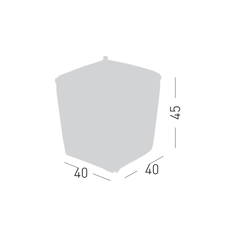 Finferlo pouf GABER storage design | BHOME