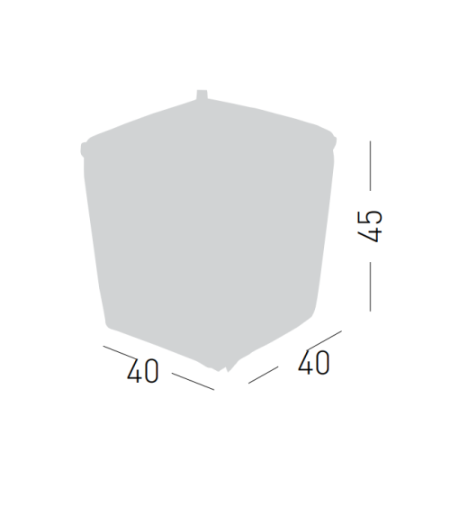 Pouf Finferlo GABER diseño con almacenamiento | BHOME