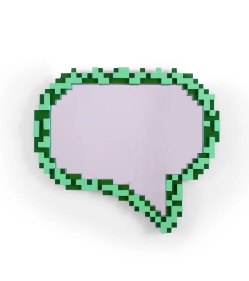 Specchio “Pixel Mirror Message” – SELETTI
