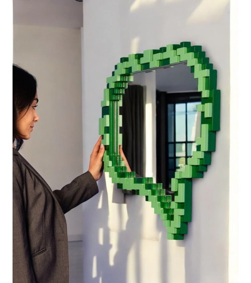 Specchio “Pixel Mirror Message” – SELETTI