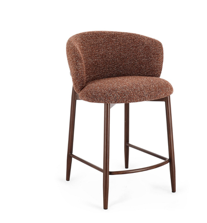 AMALIA BIZZOTTO Bouclé Stool | BHOME by Arredi Barbàra