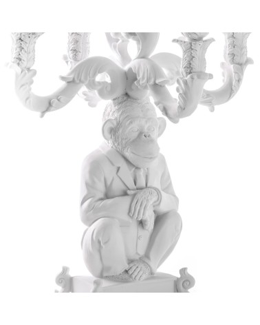 Bougeoir Burlesque Chimp Blanc Seletti | BHOME