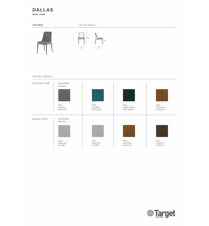 Sedia Dallas – Target Point | Bhome by Arredi Barbàra