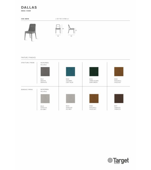 Chaise Dallas – Target Point | Bhome by Arredi Barbàra