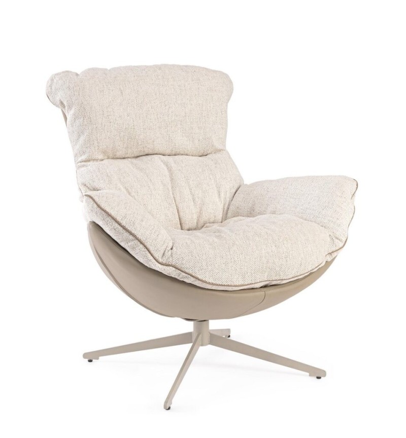 Fauteuil ARMELA beige BIZZOTTO | BHOME by Arredi Barbàra