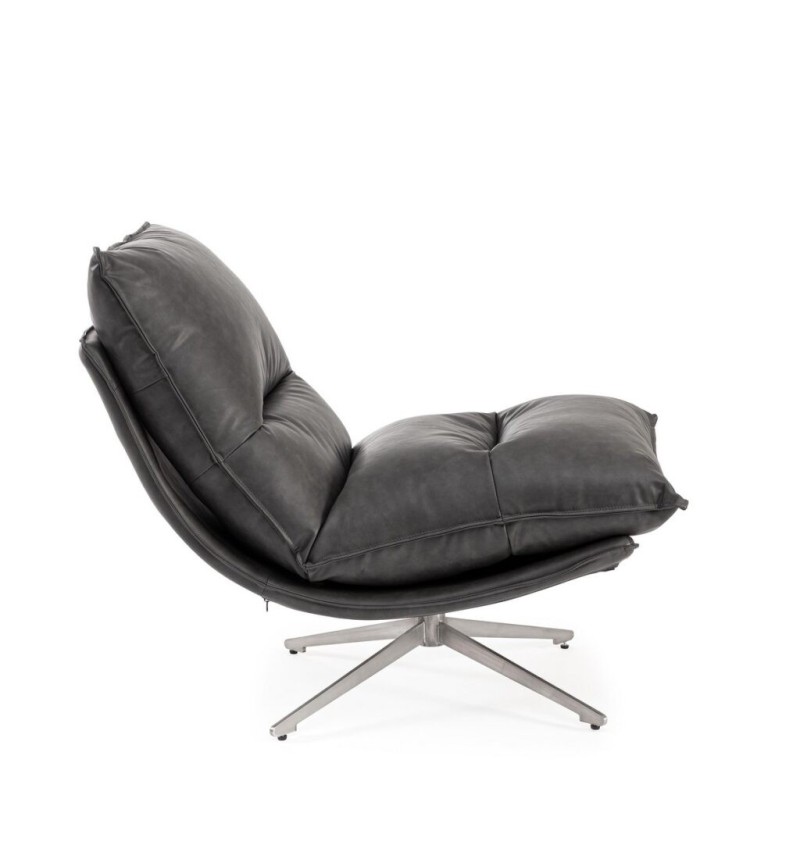 ALANEZ Dark Grey Armchair BIZZOTTO | BHOME by Arredi Barbàra