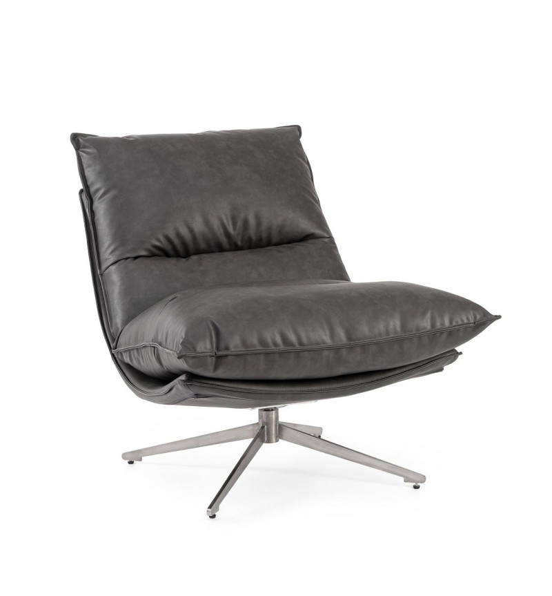ALANEZ Dark Grey Armchair BIZZOTTO | BHOME by Arredi Barbàra