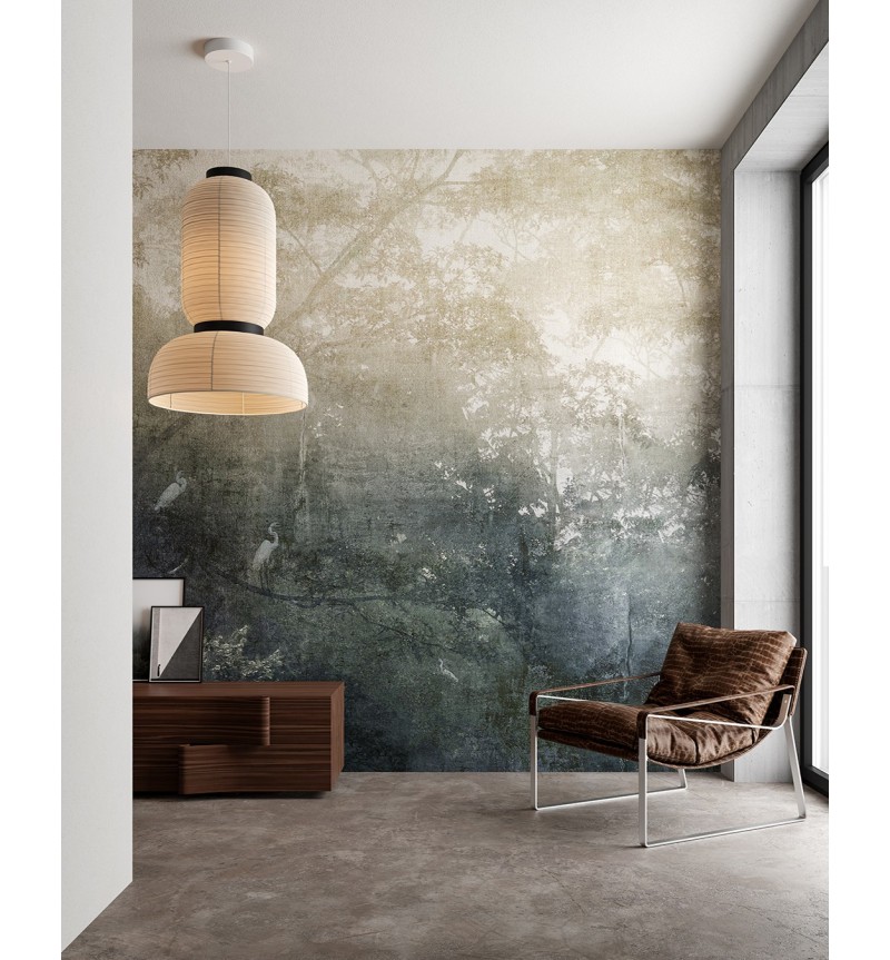 Carta da parati Forestfall INKIOSTRO BIANCO | BHOME