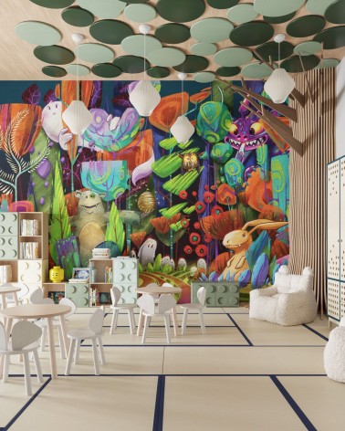 Wallpaper Fantasy Tale INKIOSTRO BIANCO | BHOME