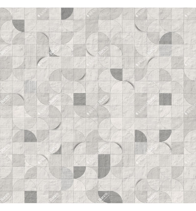 Carta da parati Mosaico lunare INKIOSTRO BIANCO | BHOME