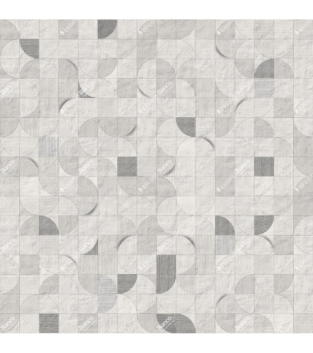 Carta da parati Mosaico lunare INKIOSTRO BIANCO | BHOME