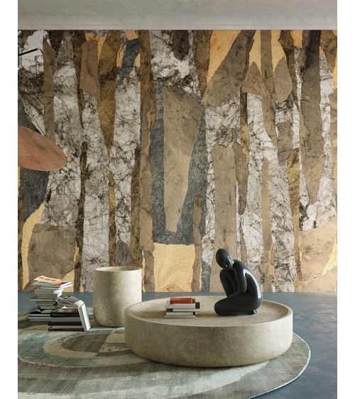 Tapete Mbuti INKIOSTRO BIANCO | BHOME