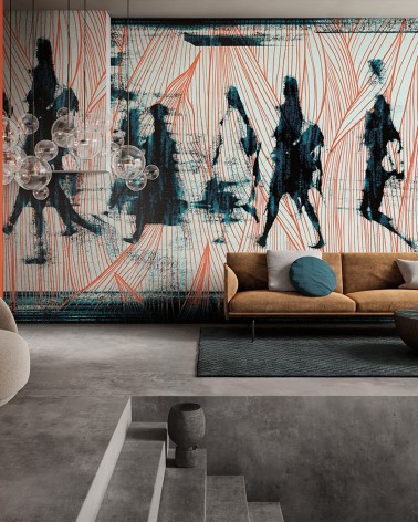 Wallpaper Walking INKIOSTRO BIANCO | BHOME