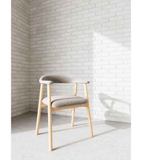 Sedia con braccioli nordica beige – ACT DISTRIBUZIONE