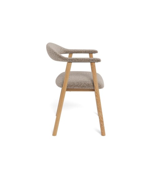 Sedia con braccioli nordica beige – ACT DISTRIBUZIONE