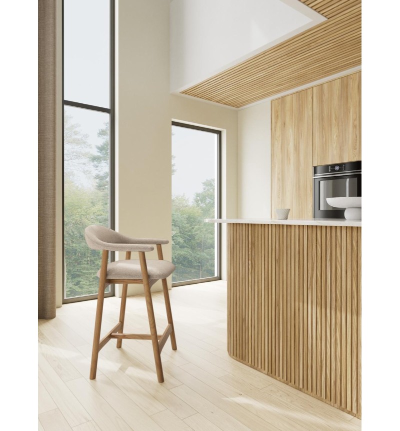Nordischer Barhocker Addi 91 mit Armlehnen – ACT DISTRIBUZIONE